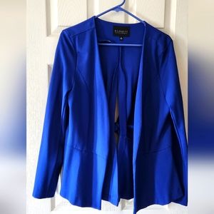 Eloquii Tie Back Blazer, 18, EUC, Sapphire Blue